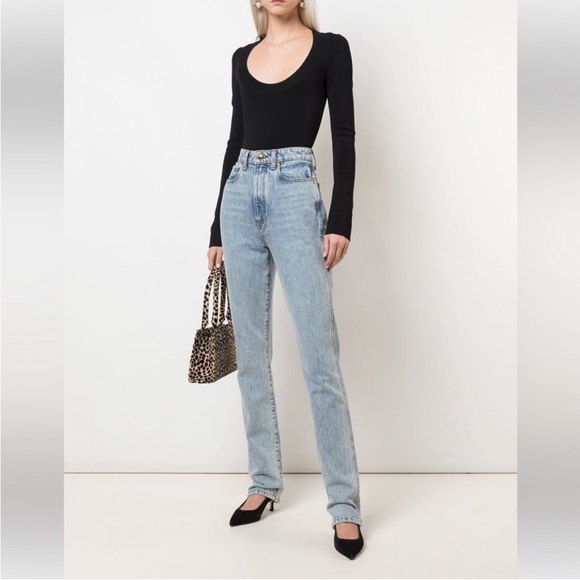 Khaite Daria high rise straight jeans NWT - Picture 9 of 11